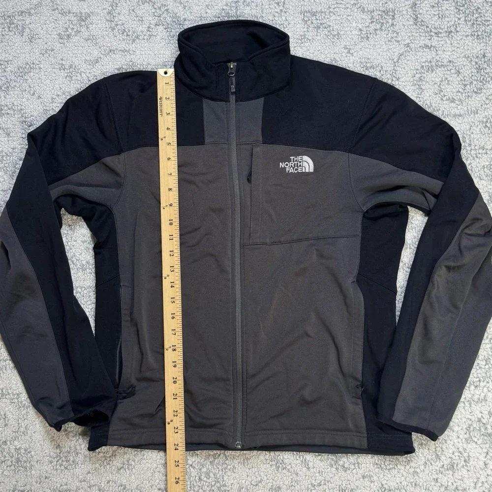 The North Face Jacket‎ Black Grey Zip TKA Stretch Outerwear Men's *No Size Tag*